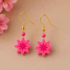 Elegant Floral Drop Earrings – Stunning Style for Every Occasion